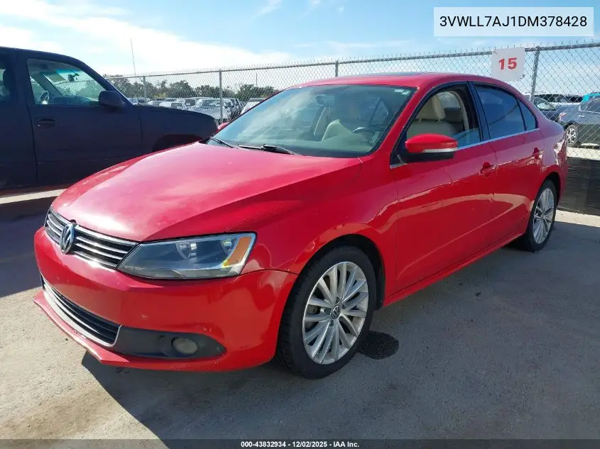 3VWLL7AJ1DM378428 2013 Volkswagen Jetta 2.0L Tdi