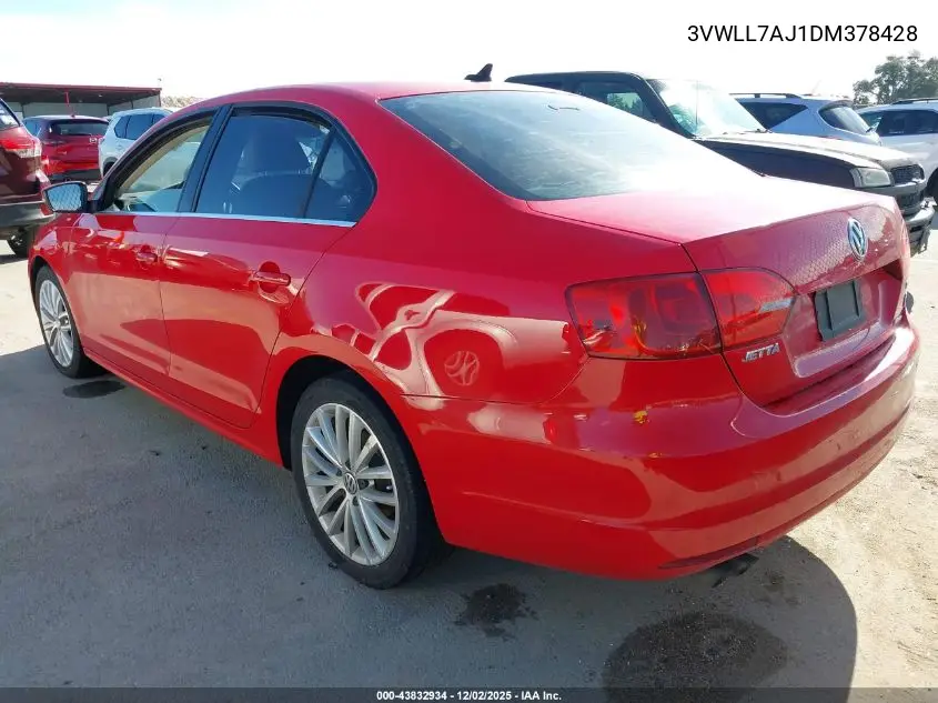3VWLL7AJ1DM378428 2013 Volkswagen Jetta 2.0L Tdi