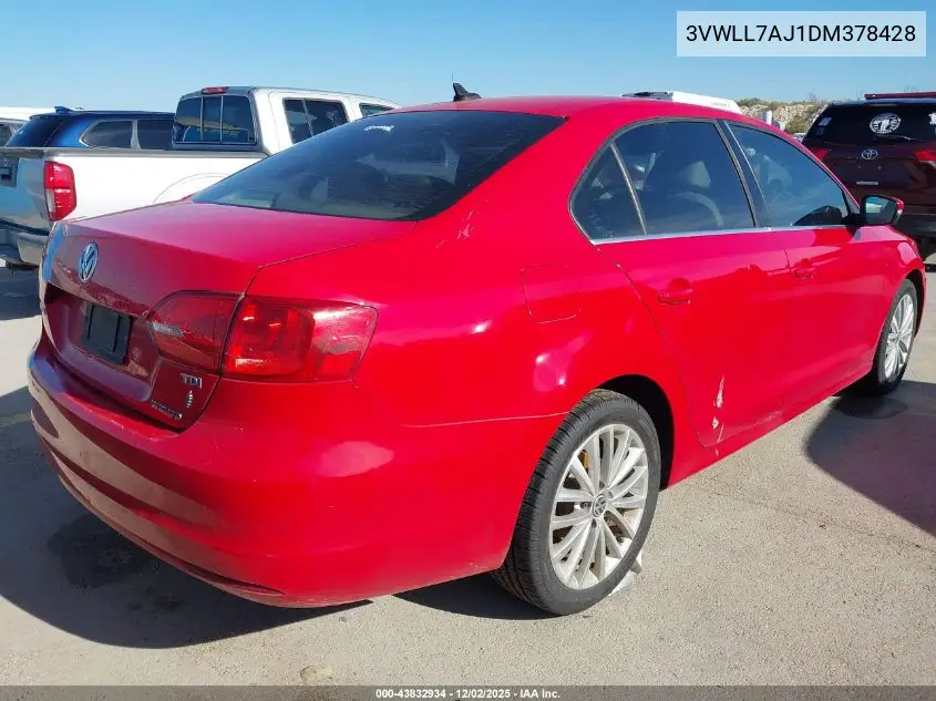 3VWLL7AJ1DM378428 2013 Volkswagen Jetta 2.0L Tdi
