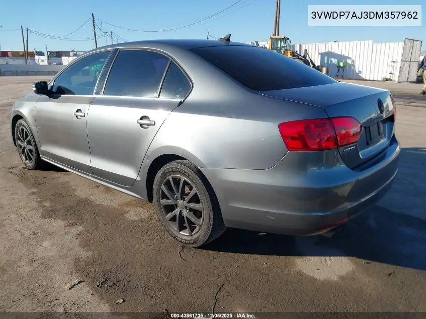 3VWDP7AJ3DM357962 2013 Volkswagen Jetta Se