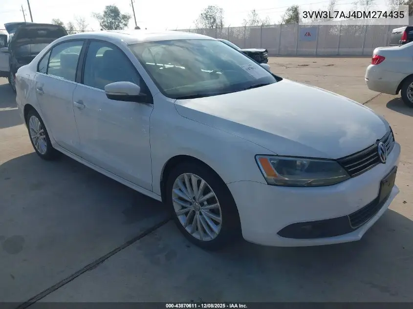 3VW3L7AJ4DM274435 2013 Volkswagen Jetta 2.0L Tdi