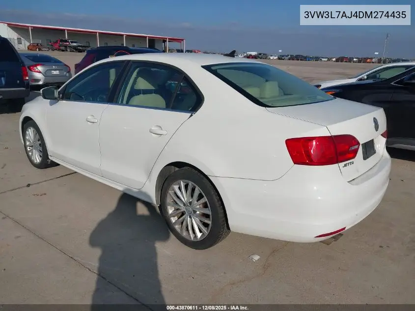 3VW3L7AJ4DM274435 2013 Volkswagen Jetta 2.0L Tdi