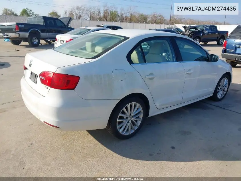 3VW3L7AJ4DM274435 2013 Volkswagen Jetta 2.0L Tdi