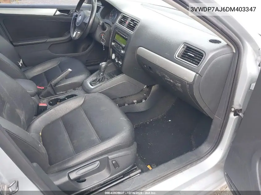 3VWDP7AJ6DM403347 2013 Volkswagen Jetta 2.5L Se