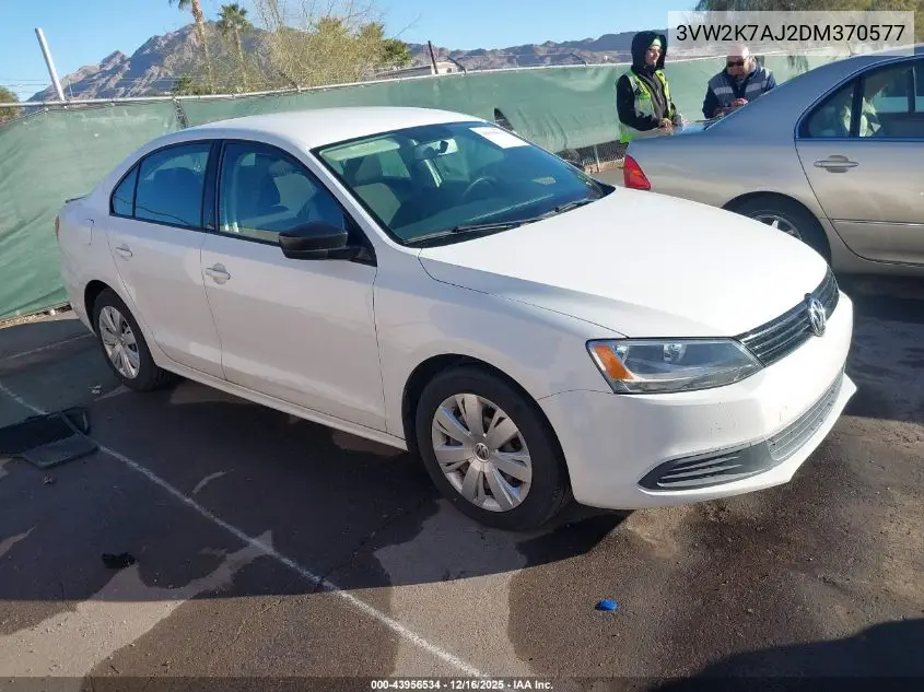 3VW2K7AJ2DM370577 2013 Volkswagen Jetta 2.0L S