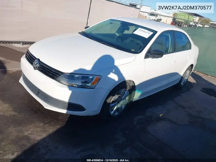 3VW2K7AJ2DM370577 2013 Volkswagen Jetta 2.0L S