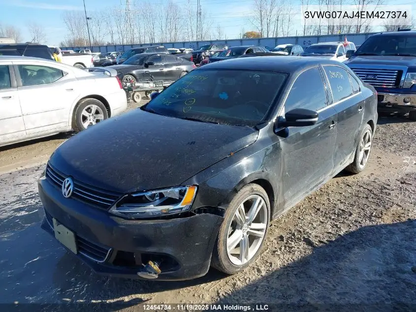 3VWG07AJ4EM427374 2014 Volkswagen Jetta 1.8 Tsi Highline