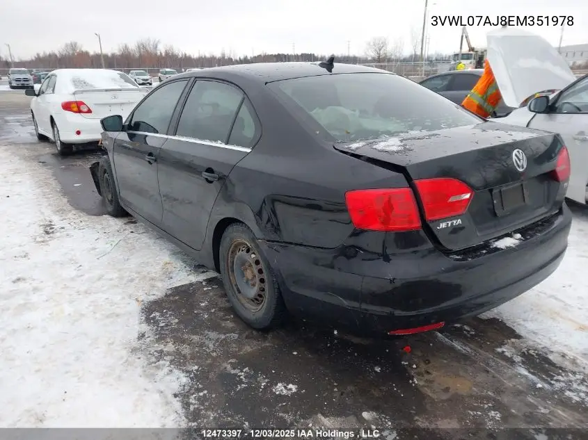 3VWL07AJ8EM351978 2014 Volkswagen Jetta 1.8 Tsi Highline