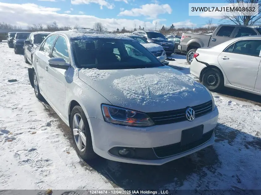 3VWDL7AJ1EM408632 2014 Volkswagen Jetta Tdi