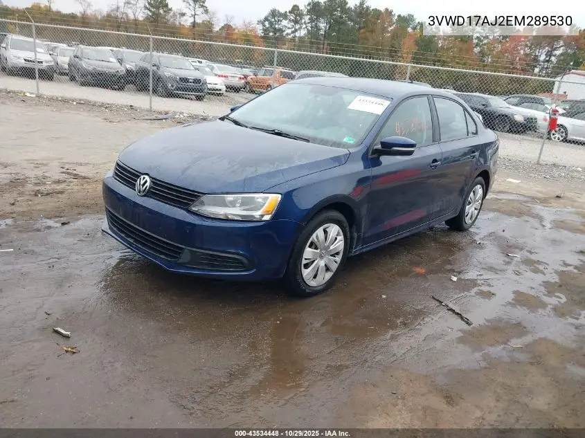 3VWD17AJ2EM289530 2014 Volkswagen Jetta 1.8T Se