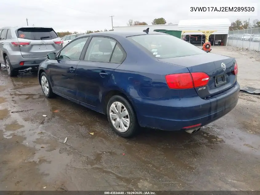 3VWD17AJ2EM289530 2014 Volkswagen Jetta 1.8T Se