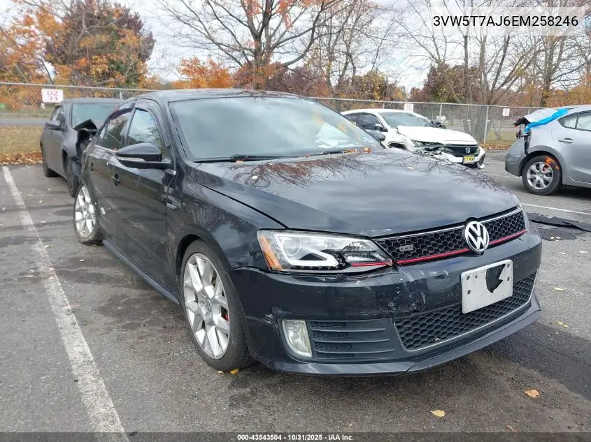 3VW5T7AJ6EM258246 2014 Volkswagen Jetta Gli Edition 30 W/Nav