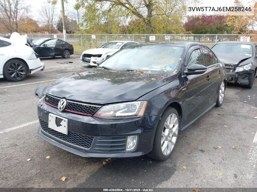 3VW5T7AJ6EM258246 2014 Volkswagen Jetta Gli Edition 30 W/Nav