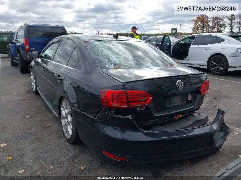 3VW5T7AJ6EM258246 2014 Volkswagen Jetta Gli Edition 30 W/Nav