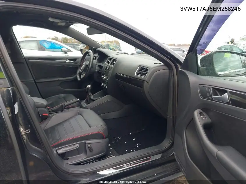 3VW5T7AJ6EM258246 2014 Volkswagen Jetta Gli Edition 30 W/Nav