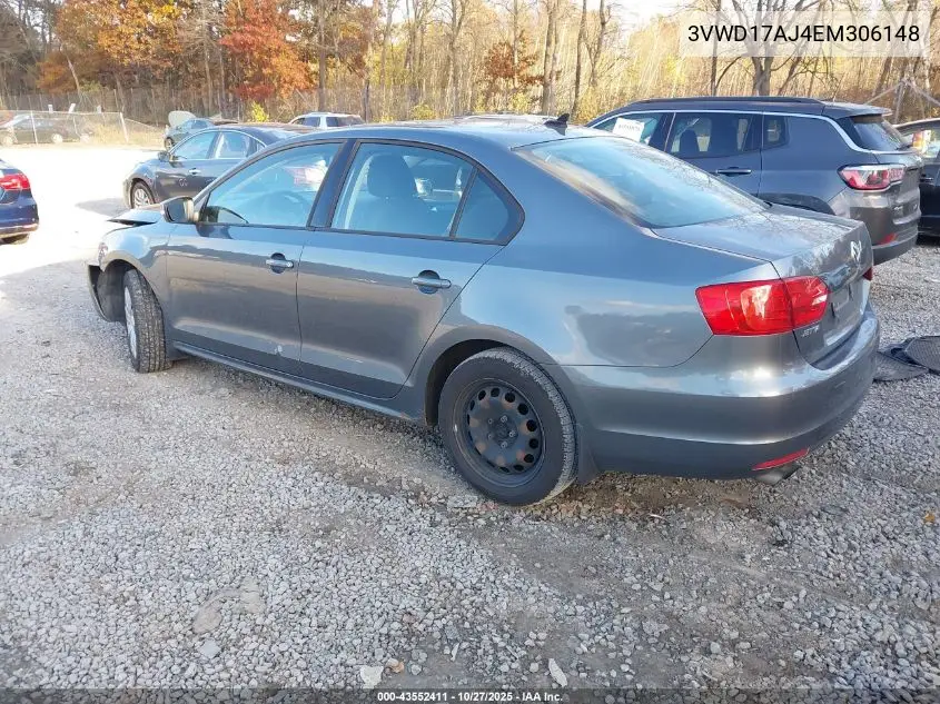 3VWD17AJ4EM306148 2014 Volkswagen Jetta 1.8T Se