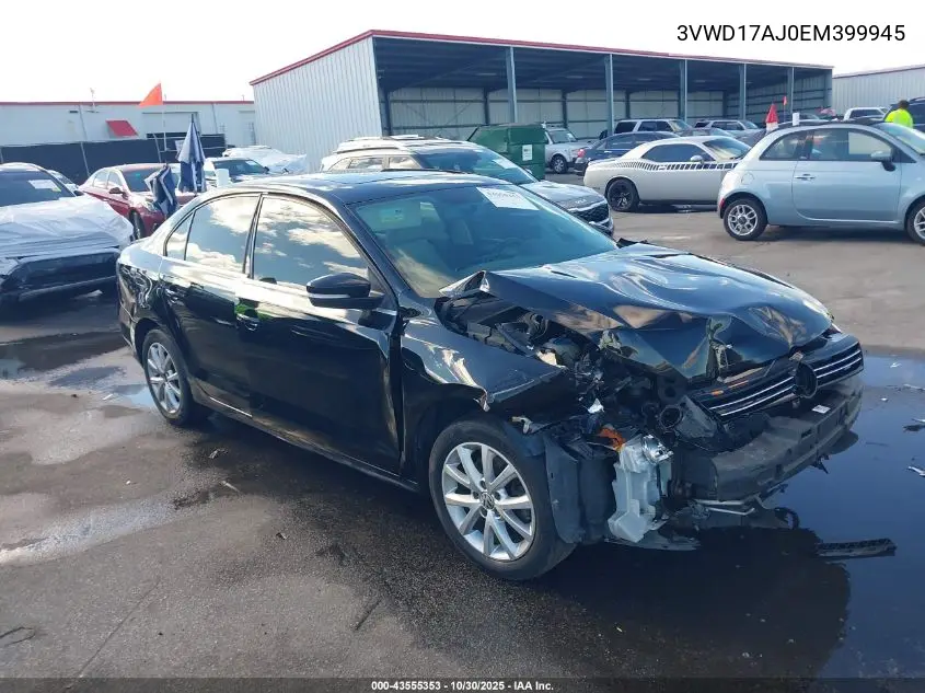 3VWD17AJ0EM399945 2014 Volkswagen Jetta 1.8T Se