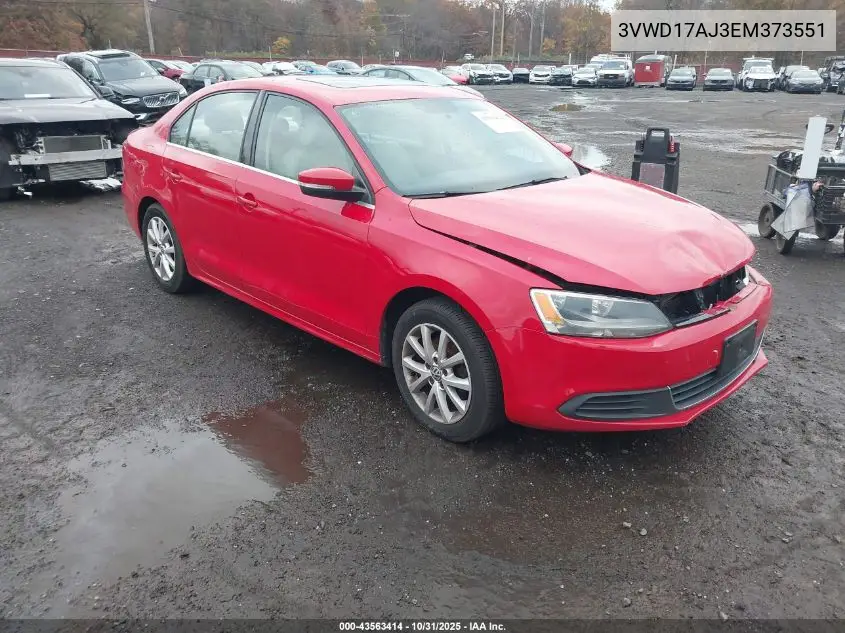 3VWD17AJ3EM373551 2014 Volkswagen Jetta 1.8T Se