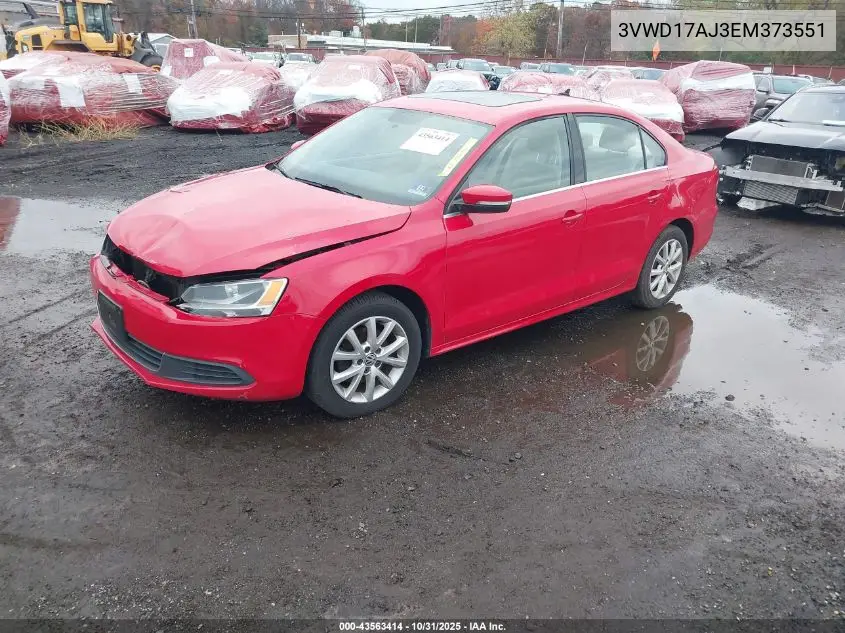 3VWD17AJ3EM373551 2014 Volkswagen Jetta 1.8T Se