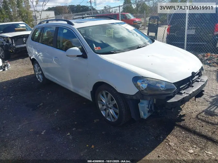 3VWPL7AJ1EM619911 2014 Volkswagen Jetta Sportwagen 2.0L Tdi