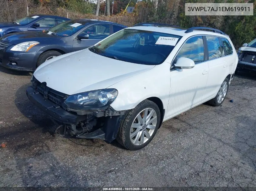 3VWPL7AJ1EM619911 2014 Volkswagen Jetta Sportwagen 2.0L Tdi