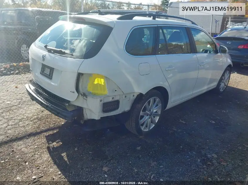 3VWPL7AJ1EM619911 2014 Volkswagen Jetta Sportwagen 2.0L Tdi