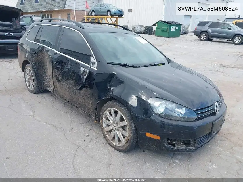3VWPL7AJ5EM608524 2014 Volkswagen Jetta Sportwagen 2.0L Tdi