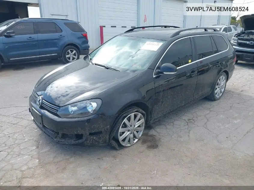 3VWPL7AJ5EM608524 2014 Volkswagen Jetta Sportwagen 2.0L Tdi