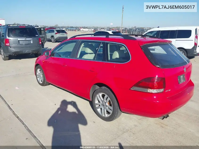 3VWPL7AJ6EM605017 2014 Volkswagen Jetta Sportwagen 2.0L Tdi