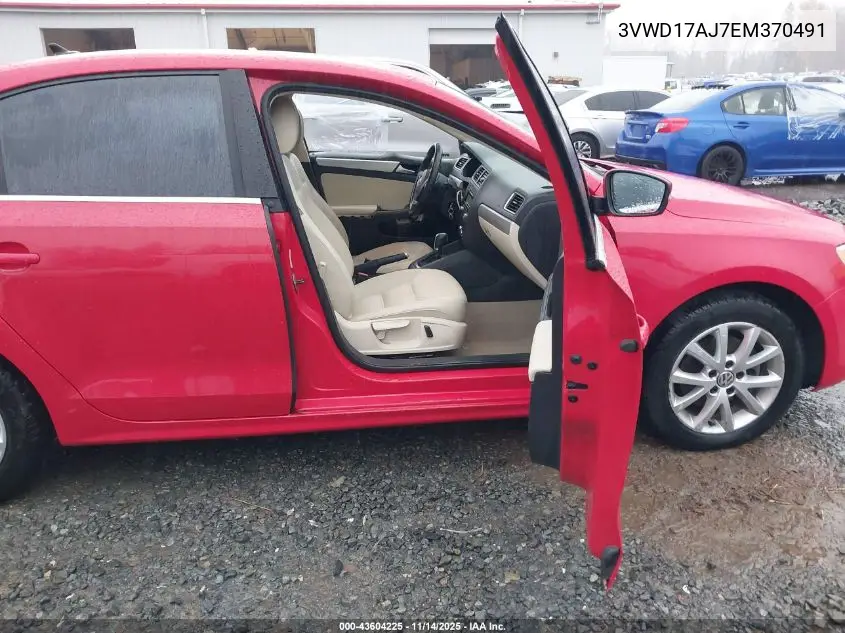 3VWD17AJ7EM370491 2014 Volkswagen Jetta Se