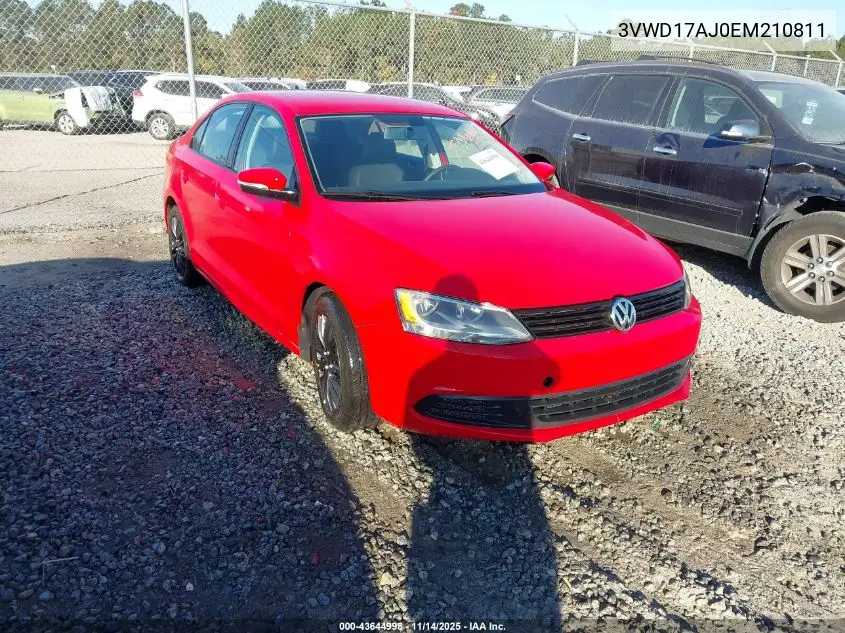 3VWD17AJ0EM210811 2014 Volkswagen Jetta 1.8T Se