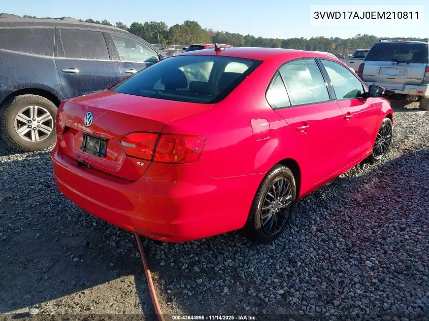3VWD17AJ0EM210811 2014 Volkswagen Jetta 1.8T Se