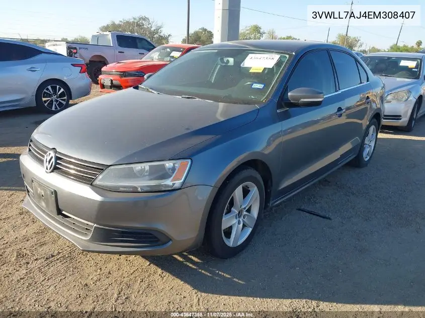 3VWLL7AJ4EM308407 2014 Volkswagen Jetta 2.0L Tdi