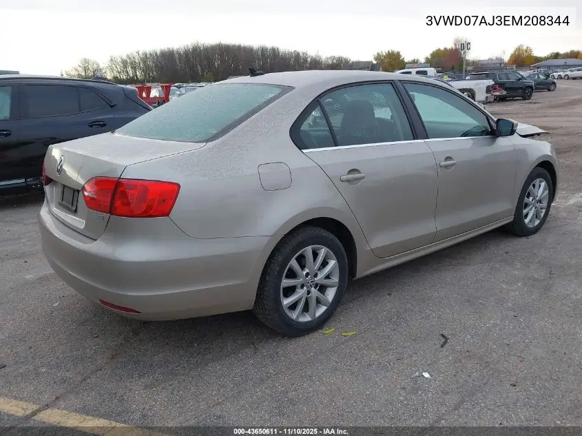 3VWD07AJ3EM208344 2014 Volkswagen Jetta 1.8T Se