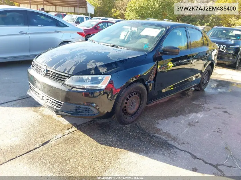 3VW2K7AJ2EM435400 2014 Volkswagen Jetta 2.0L S