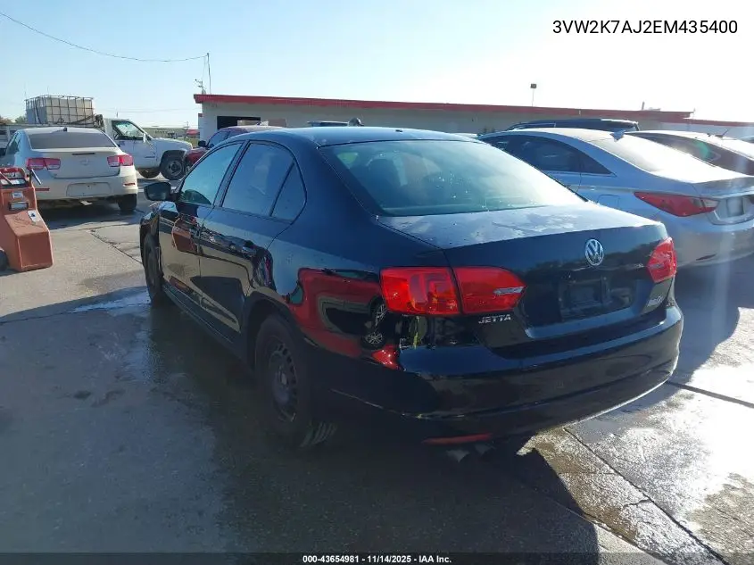 3VW2K7AJ2EM435400 2014 Volkswagen Jetta 2.0L S