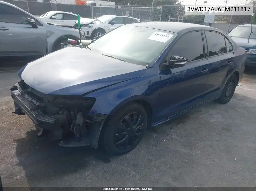 3VWD17AJ6EM211817 2014 Volkswagen Jetta 1.8T Se