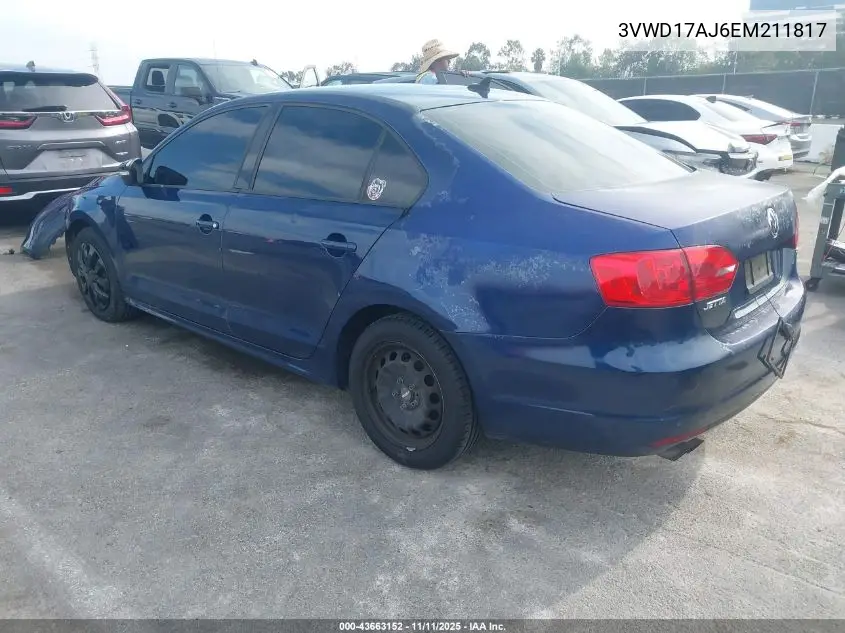 3VWD17AJ6EM211817 2014 Volkswagen Jetta 1.8T Se