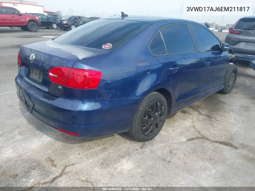 3VWD17AJ6EM211817 2014 Volkswagen Jetta 1.8T Se
