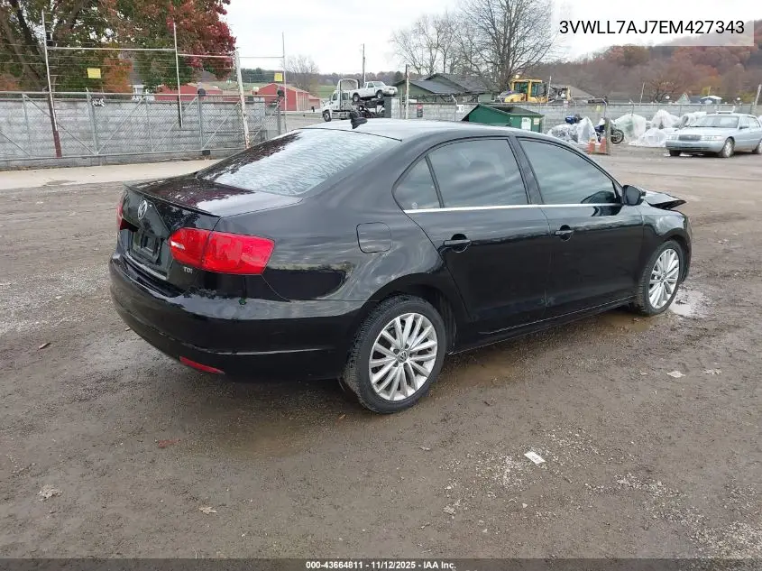 3VWLL7AJ7EM427343 2014 Volkswagen Jetta 2.0L Tdi