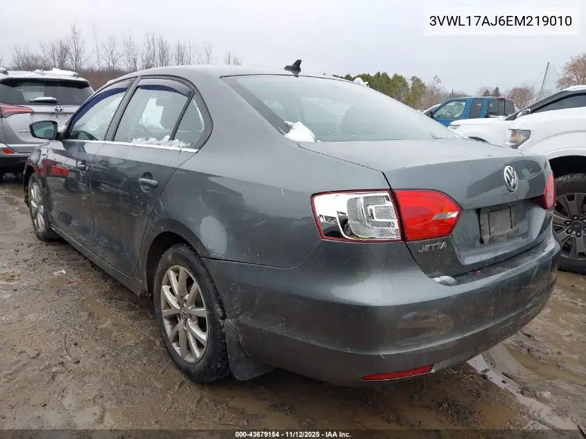 3VWL17AJ6EM219010 2014 Volkswagen Jetta 1.8T Sel