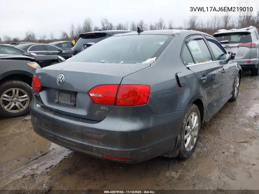3VWL17AJ6EM219010 2014 Volkswagen Jetta 1.8T Sel