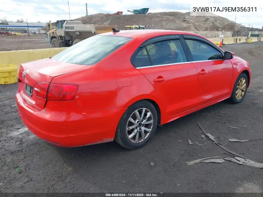 3VWB17AJ9EM356311 2014 Volkswagen Jetta 1.8T Se
