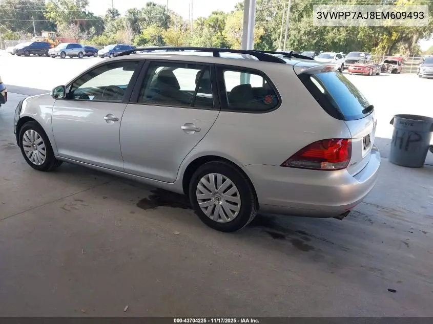 3VWPP7AJ8EM609493 2014 Volkswagen Jetta Sportwagen 2.5L S