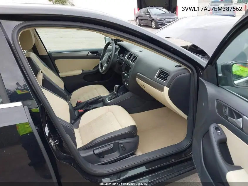 3VWL17AJ7EM387562 2014 Volkswagen Jetta 1.8T Sel