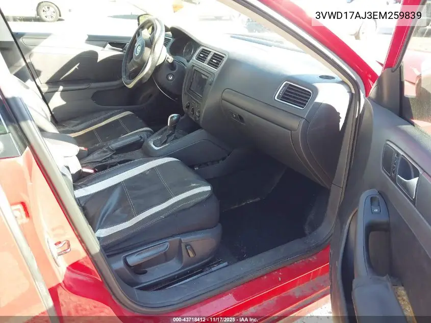 3VWD17AJ3EM259839 2014 Volkswagen Jetta 1.8T Se