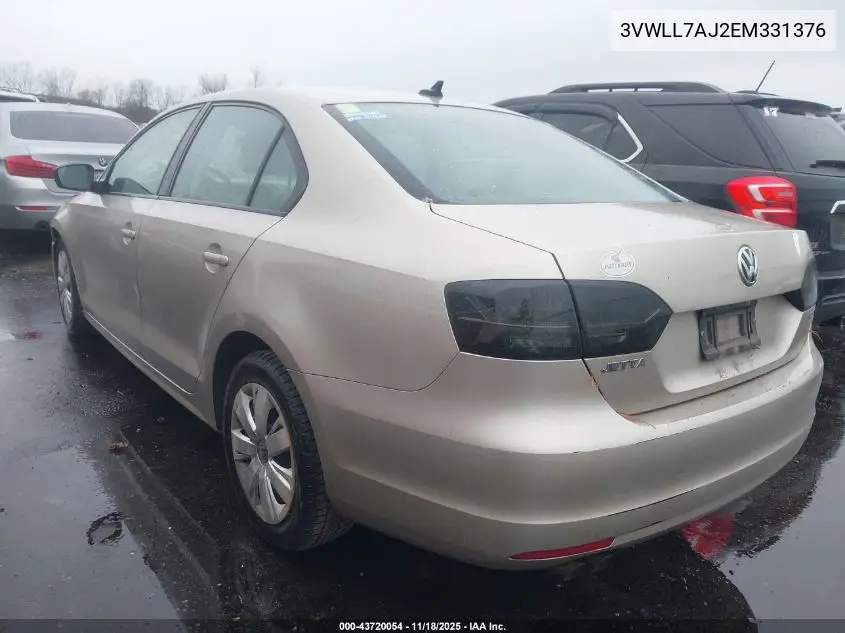 3VWLL7AJ2EM331376 2014 Volkswagen Jetta 2.0L Tdi Value Edition
