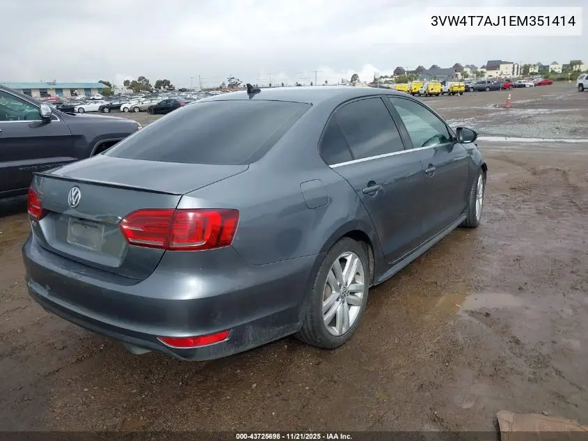 3VW4T7AJ1EM351414 2014 Volkswagen Jetta Gli