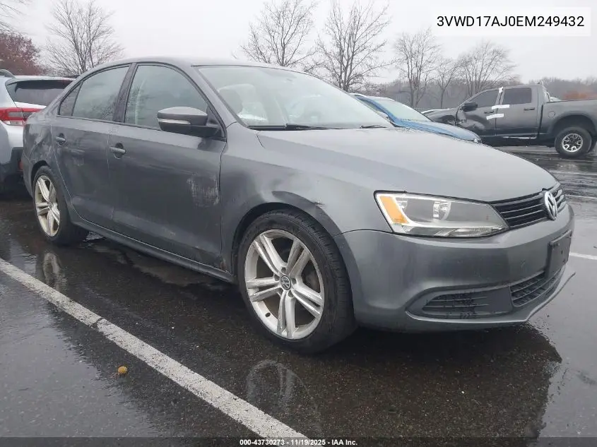 3VWD17AJ0EM249432 2014 Volkswagen Jetta 1.8T Se