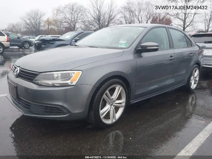 3VWD17AJ0EM249432 2014 Volkswagen Jetta 1.8T Se